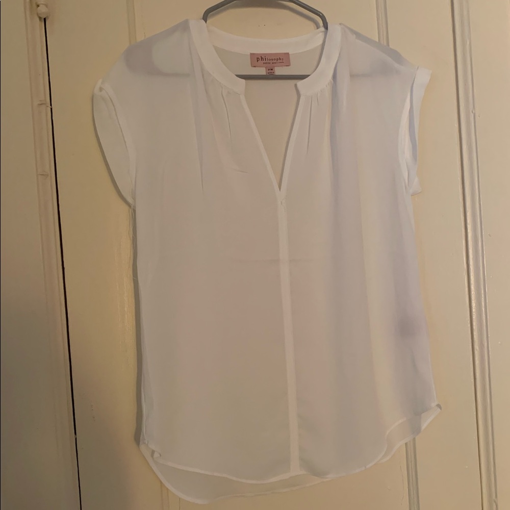 White Philosophy Blouse Size MP New wo Tags